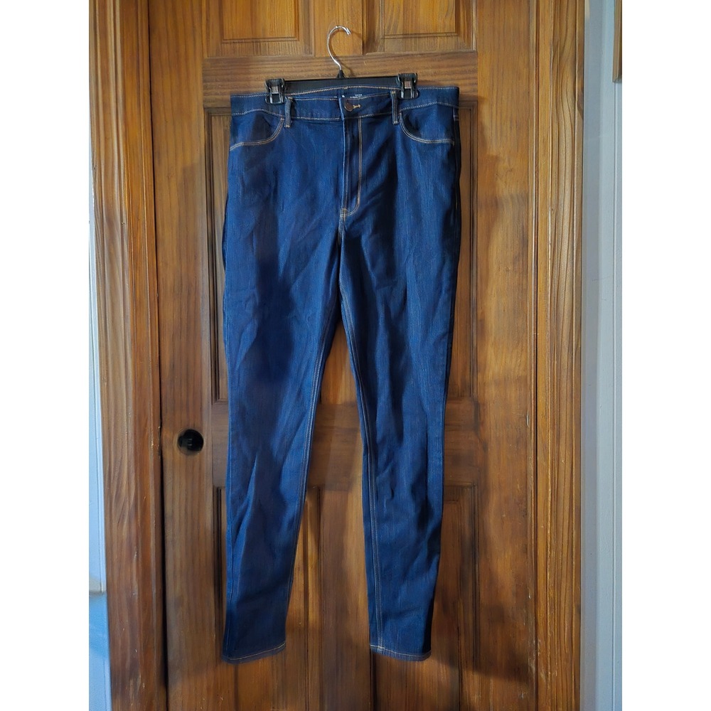 Old Navy High-Rise Super‎ Skinny Jeans Dark Wash Blue Denim Tall Size 16T